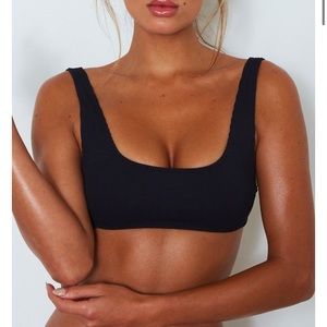 Black bikini top